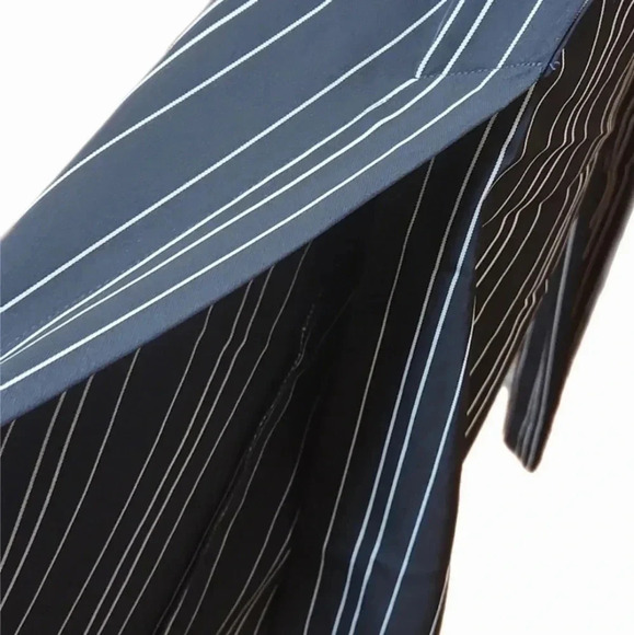 Zara Basic Thin Stripes Wide Leg Tie Waist Pants - Picture 4 of 9